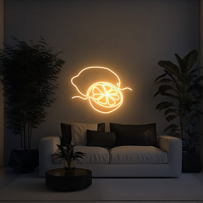 Lemon Aesthetic LED Neon Sign - 30 InchWarm White