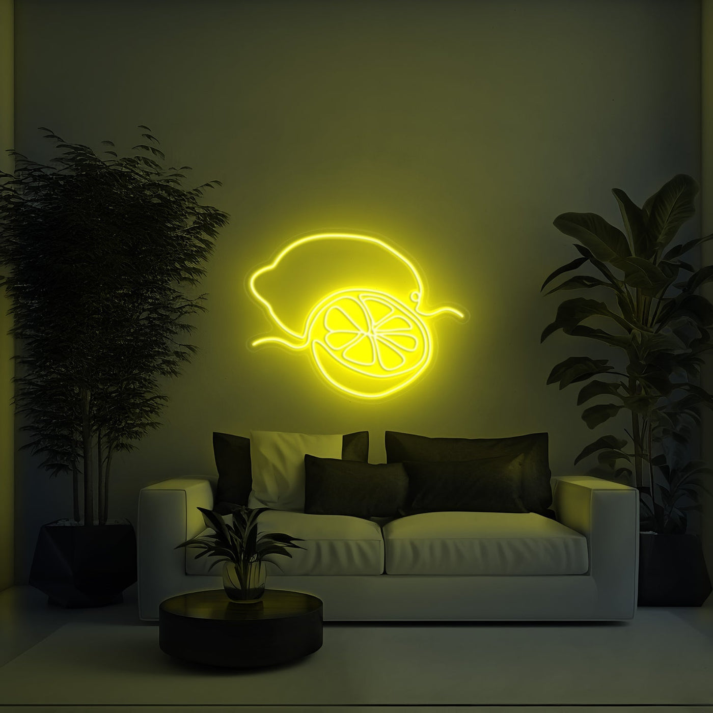 Lemon Aesthetic LED Neon Sign - 30 InchYellow