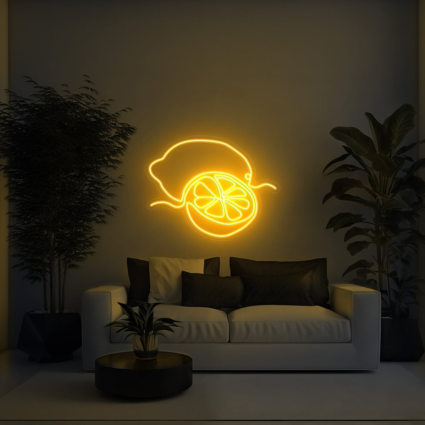 Lemon Aesthetic LED Neon Sign - 30 InchGolden Yellow