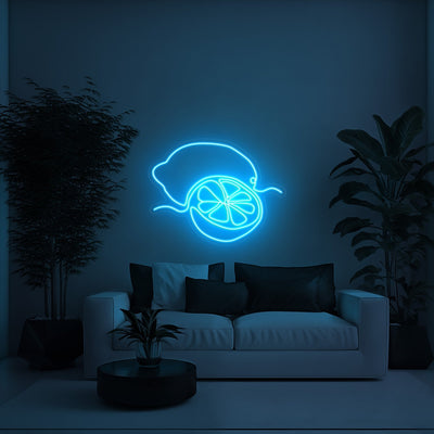 Lemon Aesthetic LED Neon Sign - 30 InchIce Blue