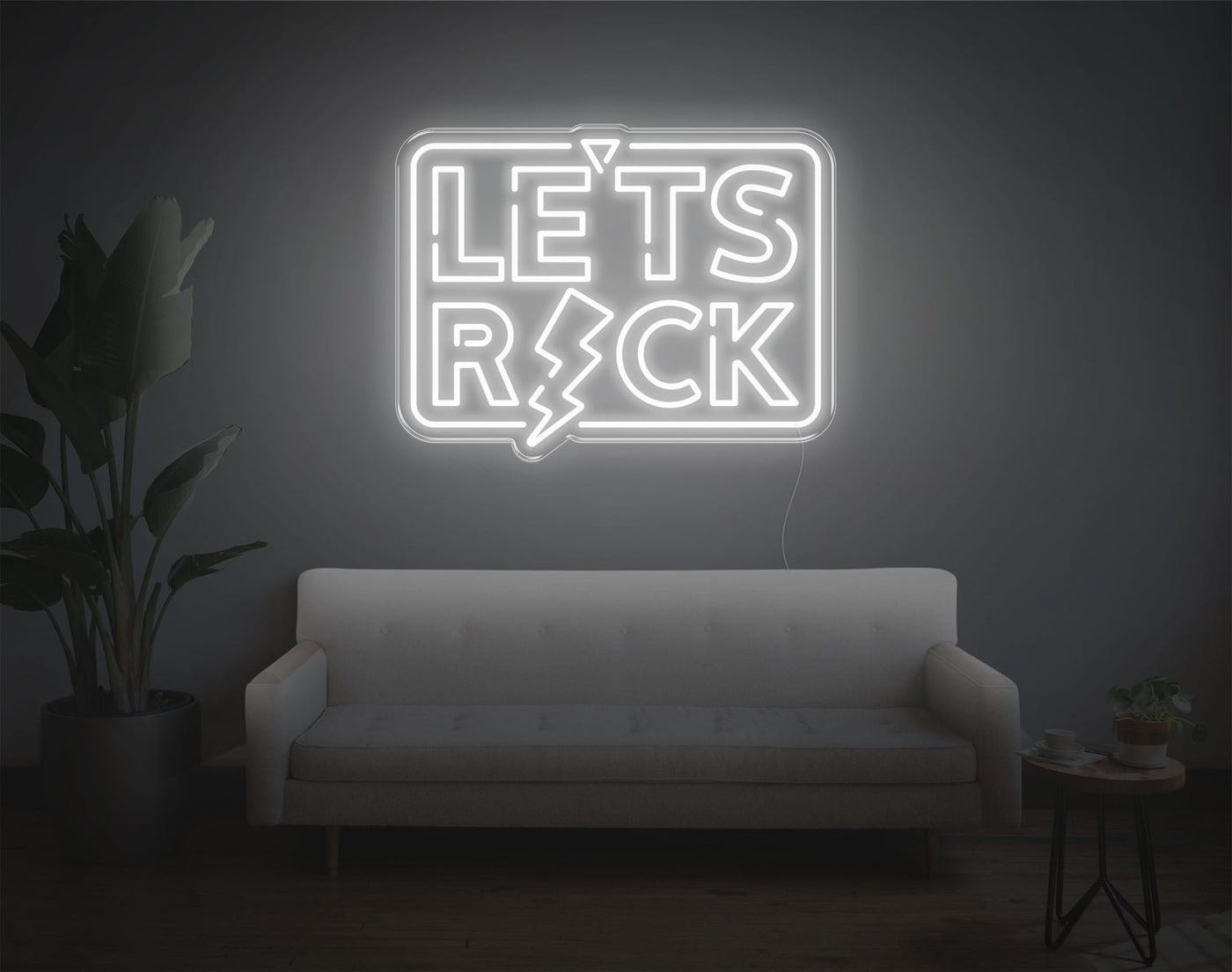 Let's Ricks LED Neon Sign - 19inch x 24inchHot Pink