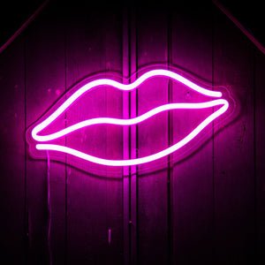 Lips LED sign -