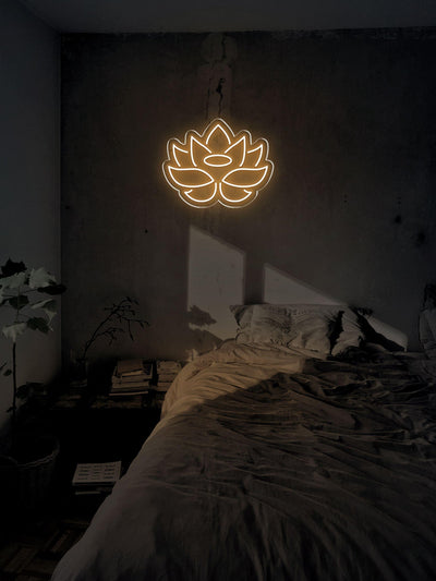 Lotus Flower LED neon sign - 14inch x 11inchWarm White