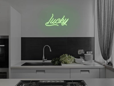 Lucky LED Neon Sign - Green