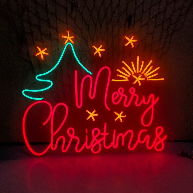 Merry Christmas Neon Sign - Red20 inches