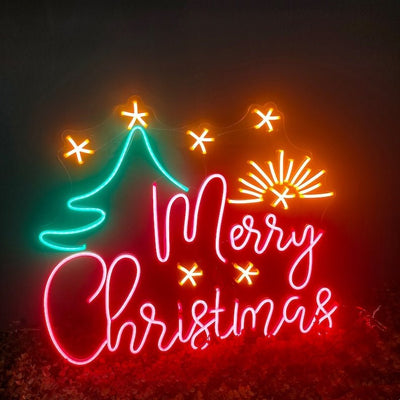 Merry Christmas Neon Sign - Red20 inches