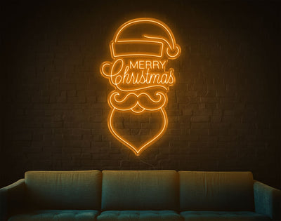 Merry Christmas V3 LED Neon Sign - 50inch x 30inchOrange
