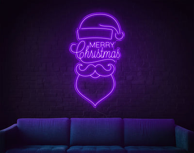 Merry Christmas V3 LED Neon Sign - 50inch x 30inchPurple