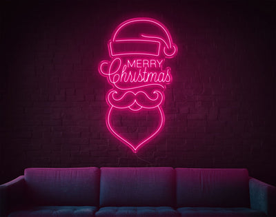 Merry Christmas V3 LED Neon Sign - 50inch x 30inchLight Pink