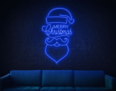 Merry Christmas V3 LED Neon Sign - 50inch x 30inchBlue