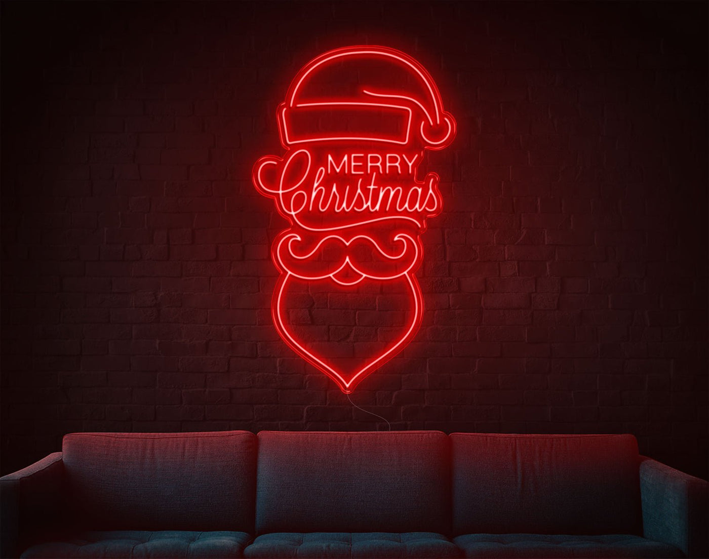 Merry Christmas V3 LED Neon Sign - 50inch x 30inchRed
