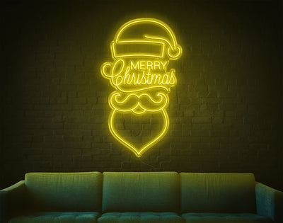 Merry Christmas V3 LED Neon Sign - 50inch x 30inchYellow