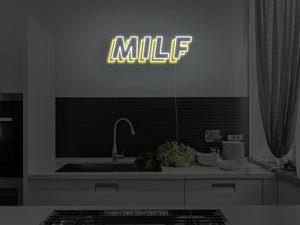 MILF LED Neon Sign - Pink