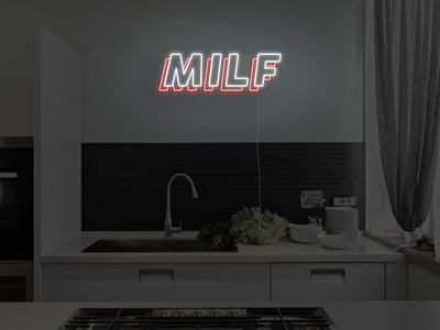MILF LED Neon Sign - Red