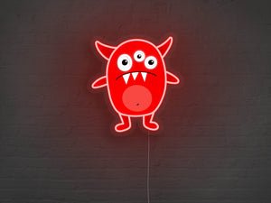 Monsters LED Neon Sign - Red