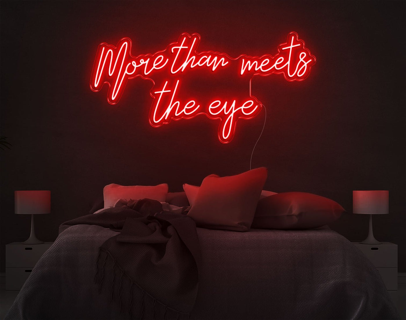 More Than Meets The Eye LED Neon Sign - 20inch x 41inchRed