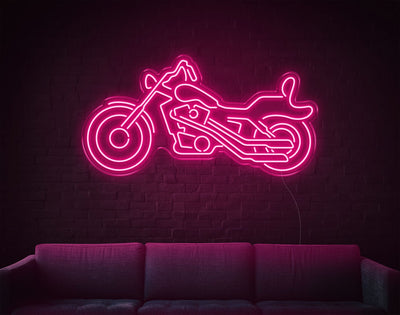 Motor LED Neon Sign - 19inch x 37inchLight Pink