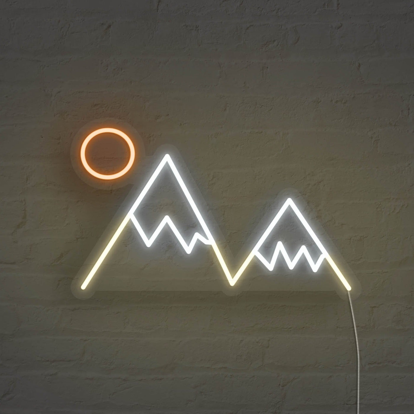Mountain Peaks LED Neon Sign -