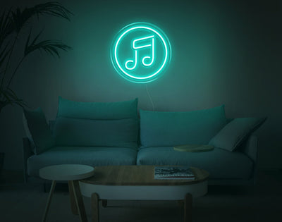 Music V3 LED Neon Sign - 11inch x 11inchTurquoise