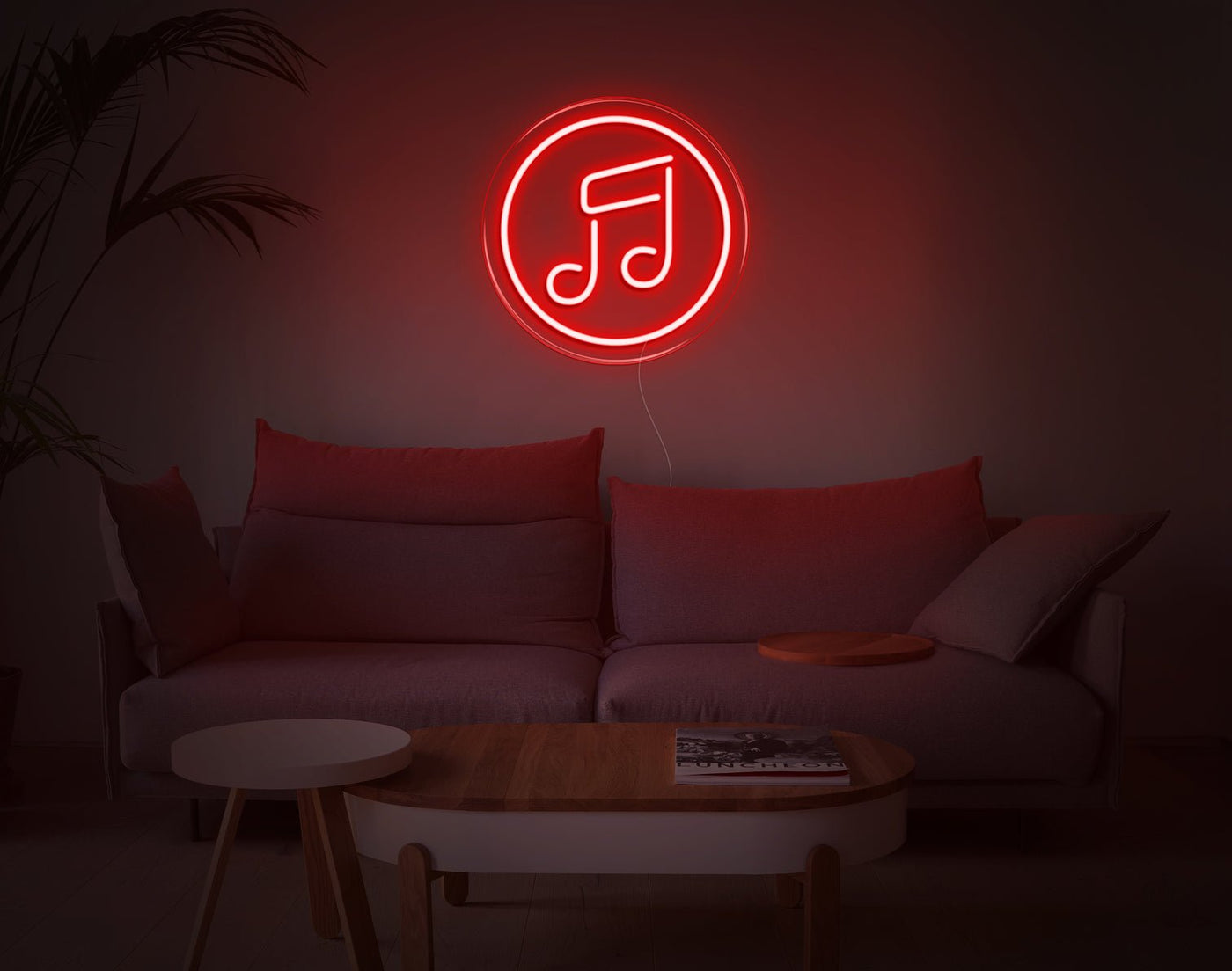Music V3 LED Neon Sign - 11inch x 11inchRed