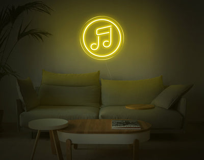 Music V3 LED Neon Sign - 11inch x 11inchYellow