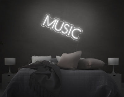 Music V5 LED Neon Sign - 11inch x 18inchHot Pink