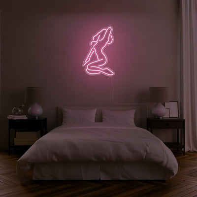 Naked Lady LED Neon Sign - 19inch x 30inchPink