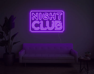 Night Club LED Neon Sign - 19inch x 30inchHot Pink