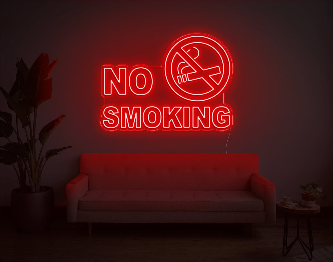 No Smoking LED Neon Sign - 26inch x 35inchRed