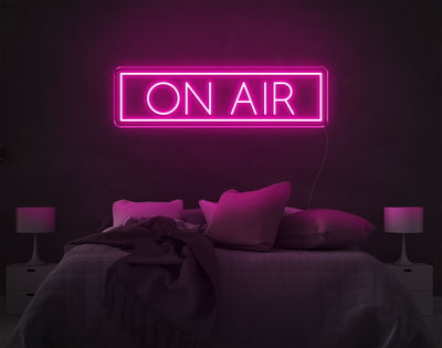On Air LED Neon Sign - 8inch x 27inchHot Pink