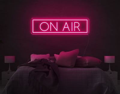 On Air LED Neon Sign - 8inch x 27inchLight Pink