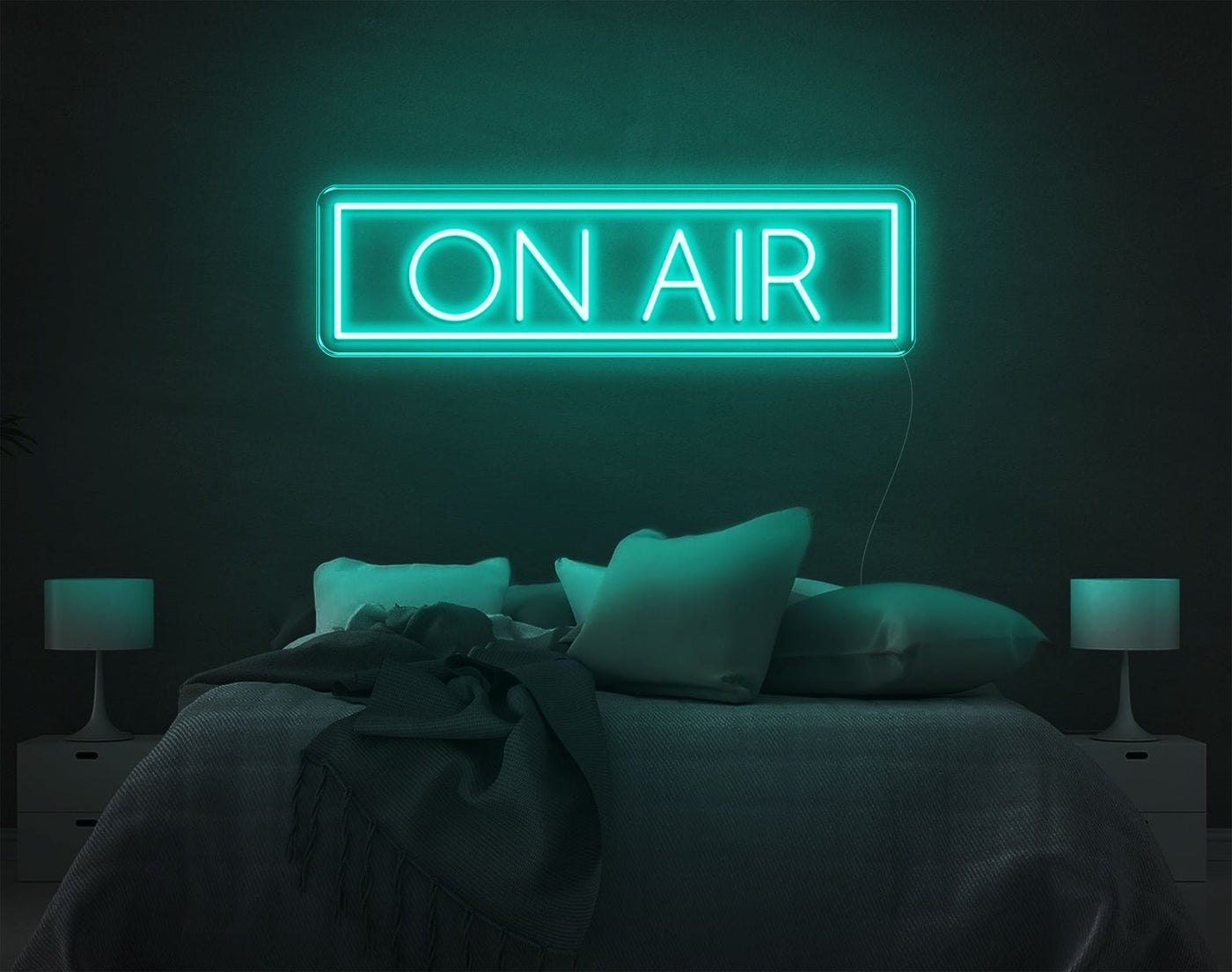 On Air LED Neon Sign - 8inch x 27inchTurquoise