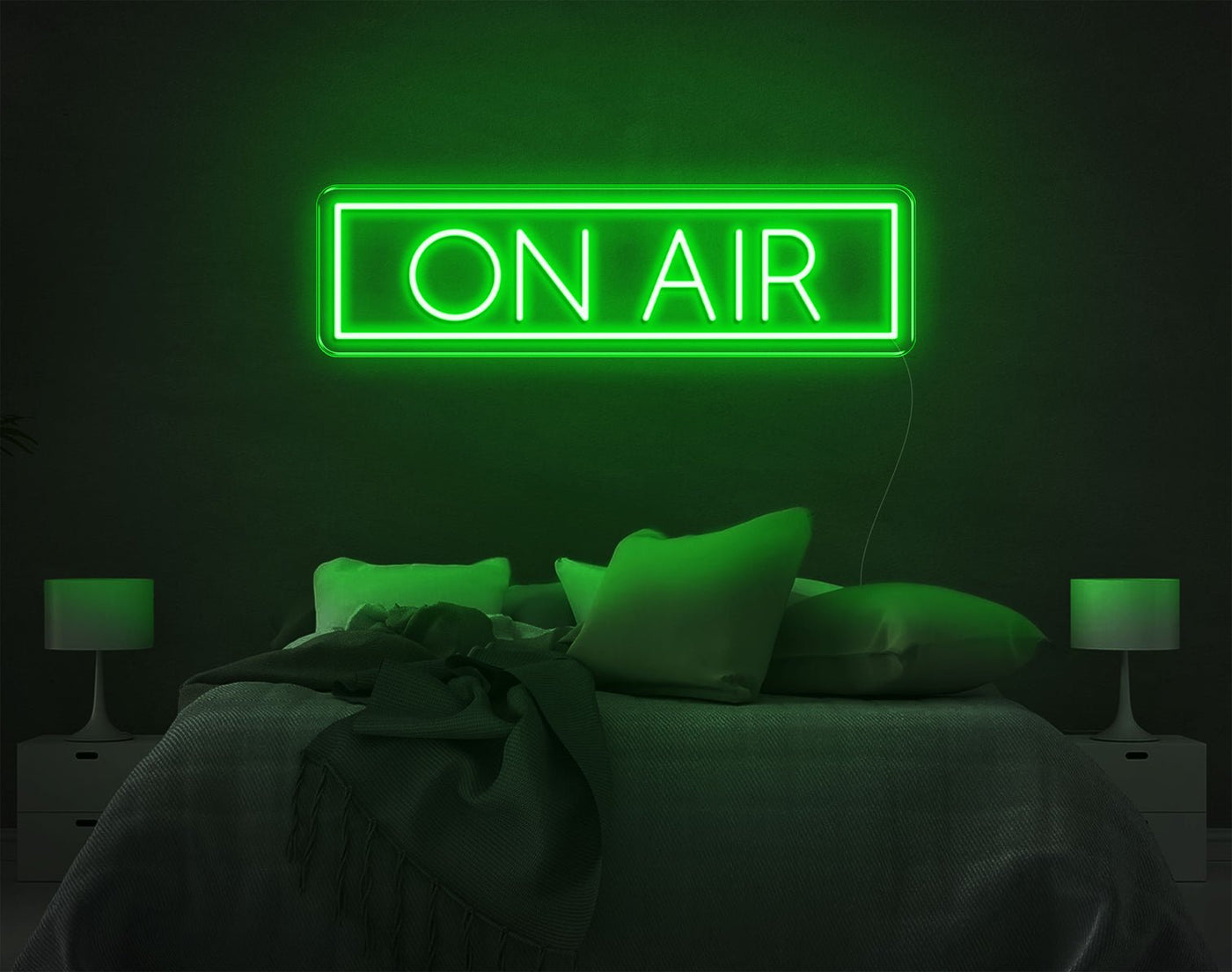 On Air LED Neon Sign - 8inch x 27inchGreen