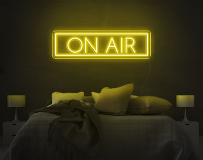 On Air LED Neon Sign - 8inch x 27inchYellow