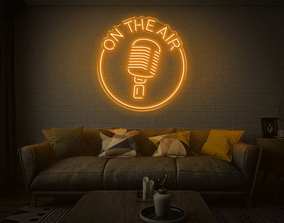On The Air LED Neon Sign - 27inch x 26inchOrange