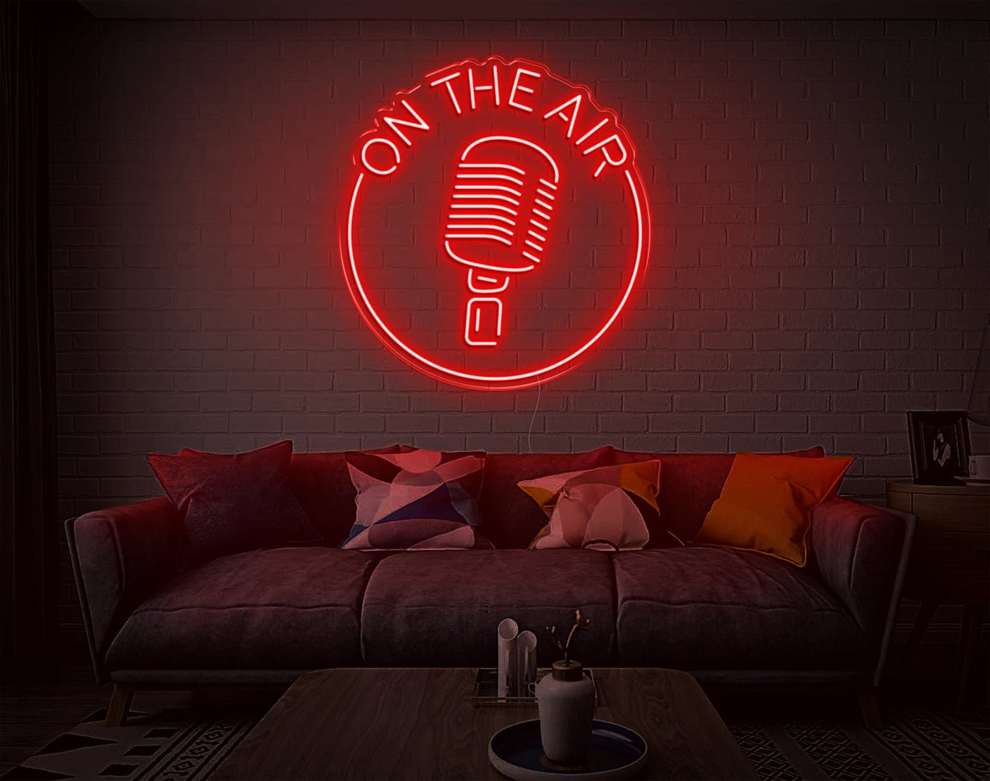 On The Air LED Neon Sign - 27inch x 26inchRed
