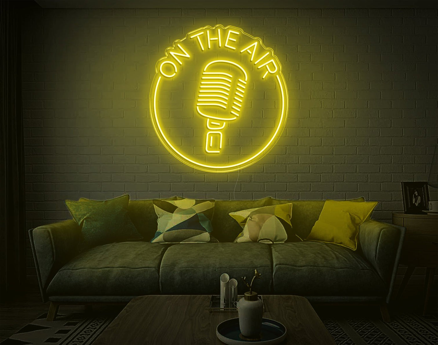 On The Air LED Neon Sign - 27inch x 26inchYellow