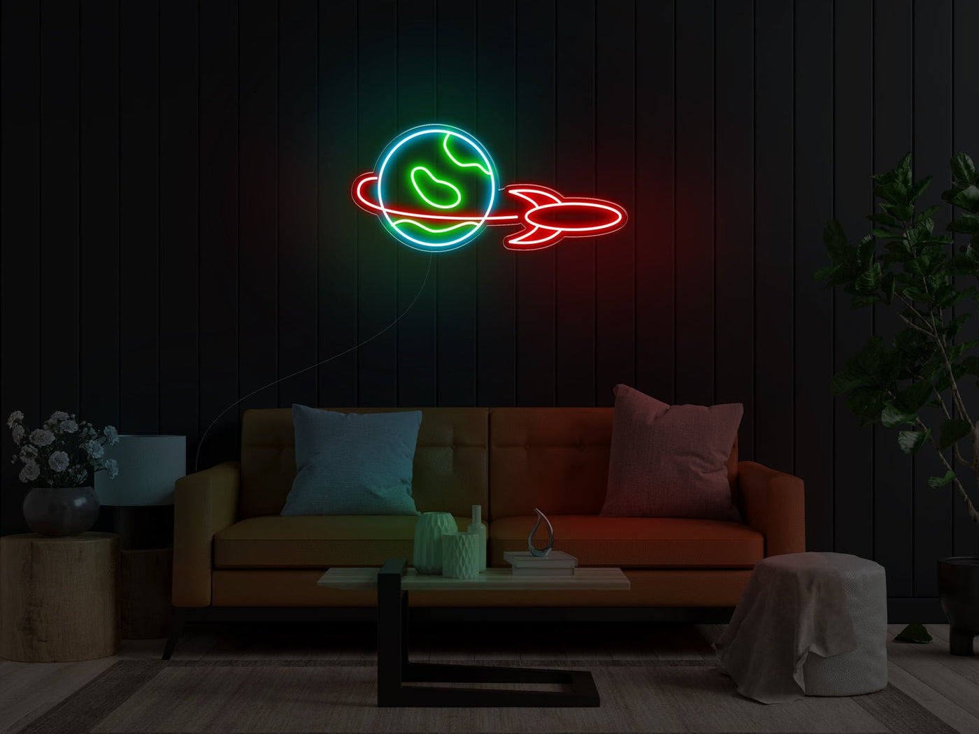 Outta this world LED neon sign - 41inch x 19inchIndoor