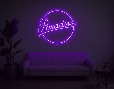 Paradise LED Neon Sign - 24inch x 28inchPurple