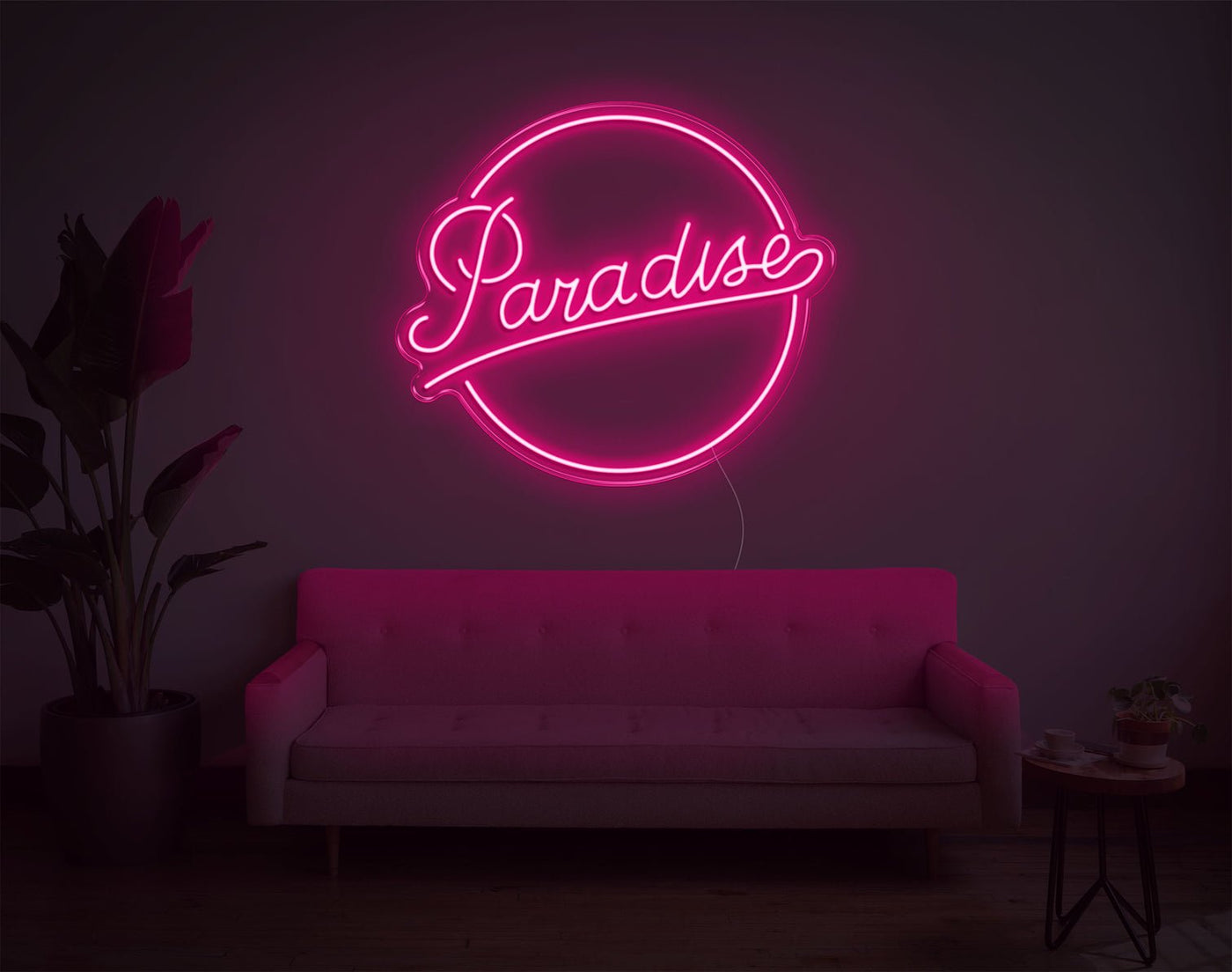 Paradise LED Neon Sign - 24inch x 28inchLight Pink