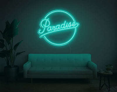 Paradise LED Neon Sign - 24inch x 28inchTurquoise