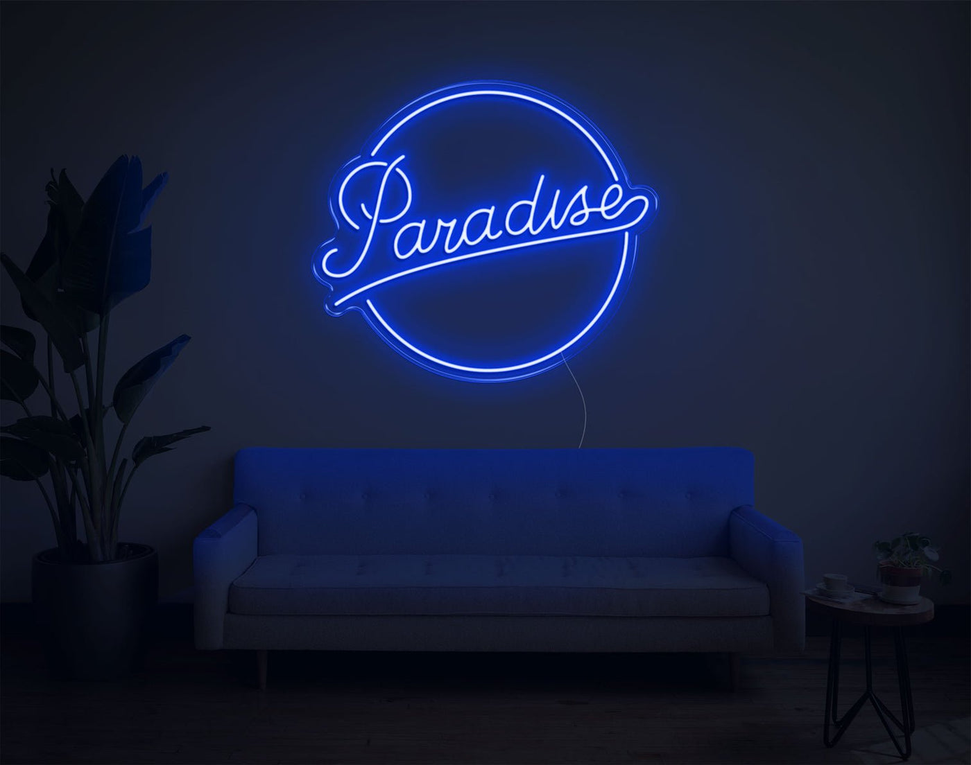 Paradise LED Neon Sign - 24inch x 28inchBlue