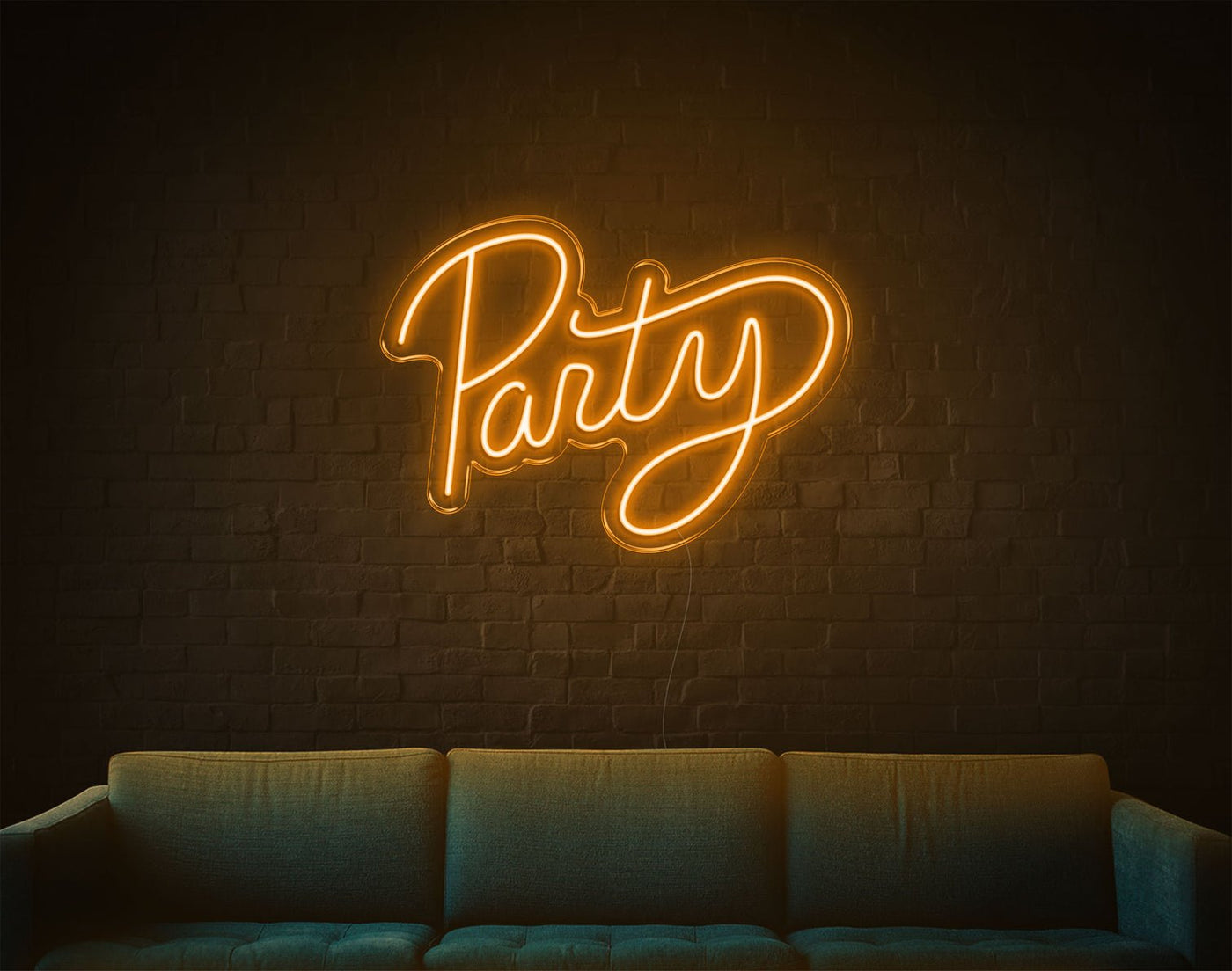 Party LED Neon Sign - 17inch x 24inchOrange
