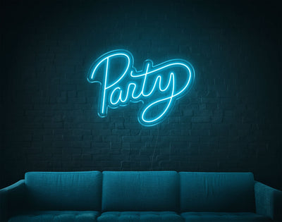 Party LED Neon Sign - 17inch x 24inchLight Blue