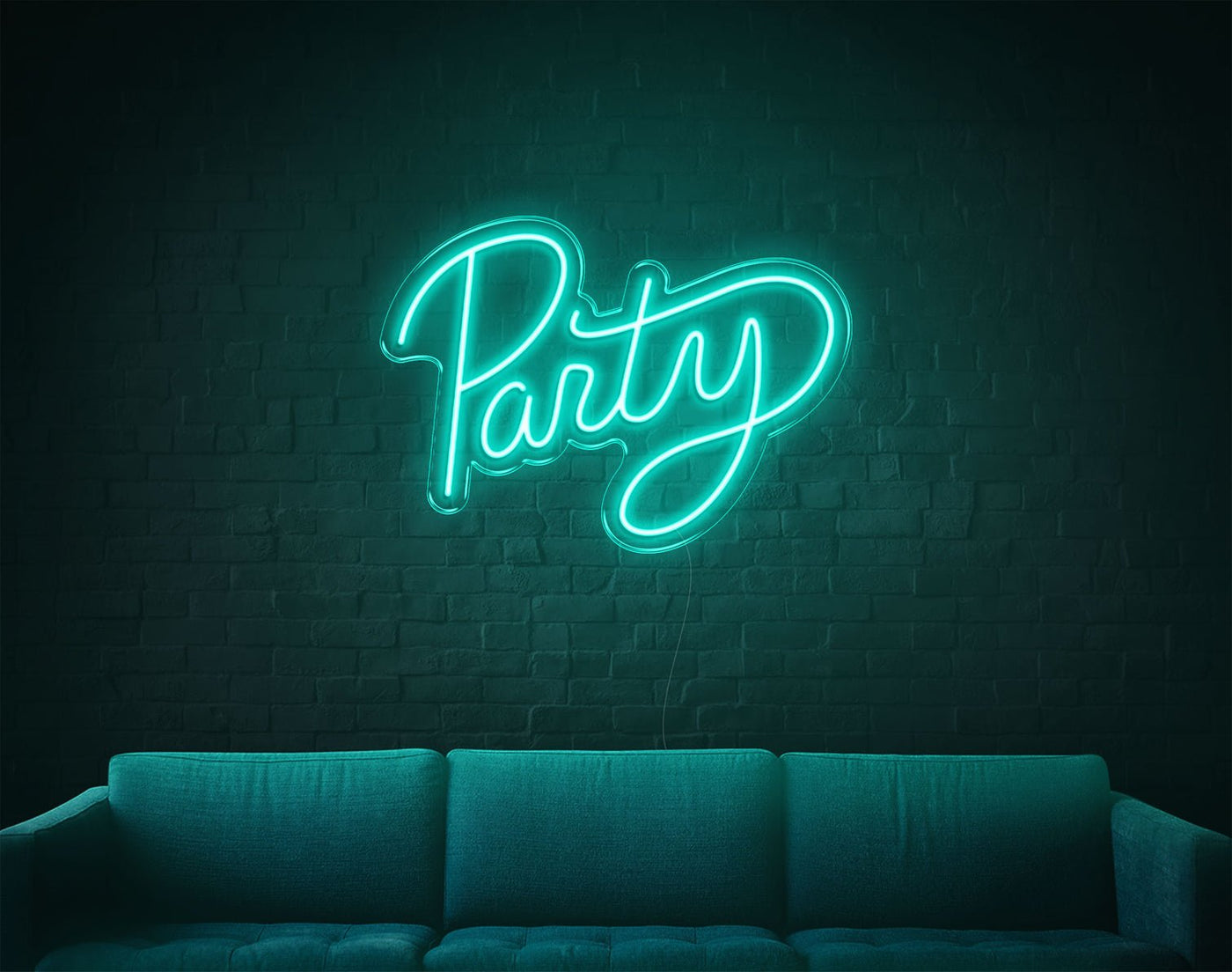 Party LED Neon Sign - 17inch x 24inchTurquoise