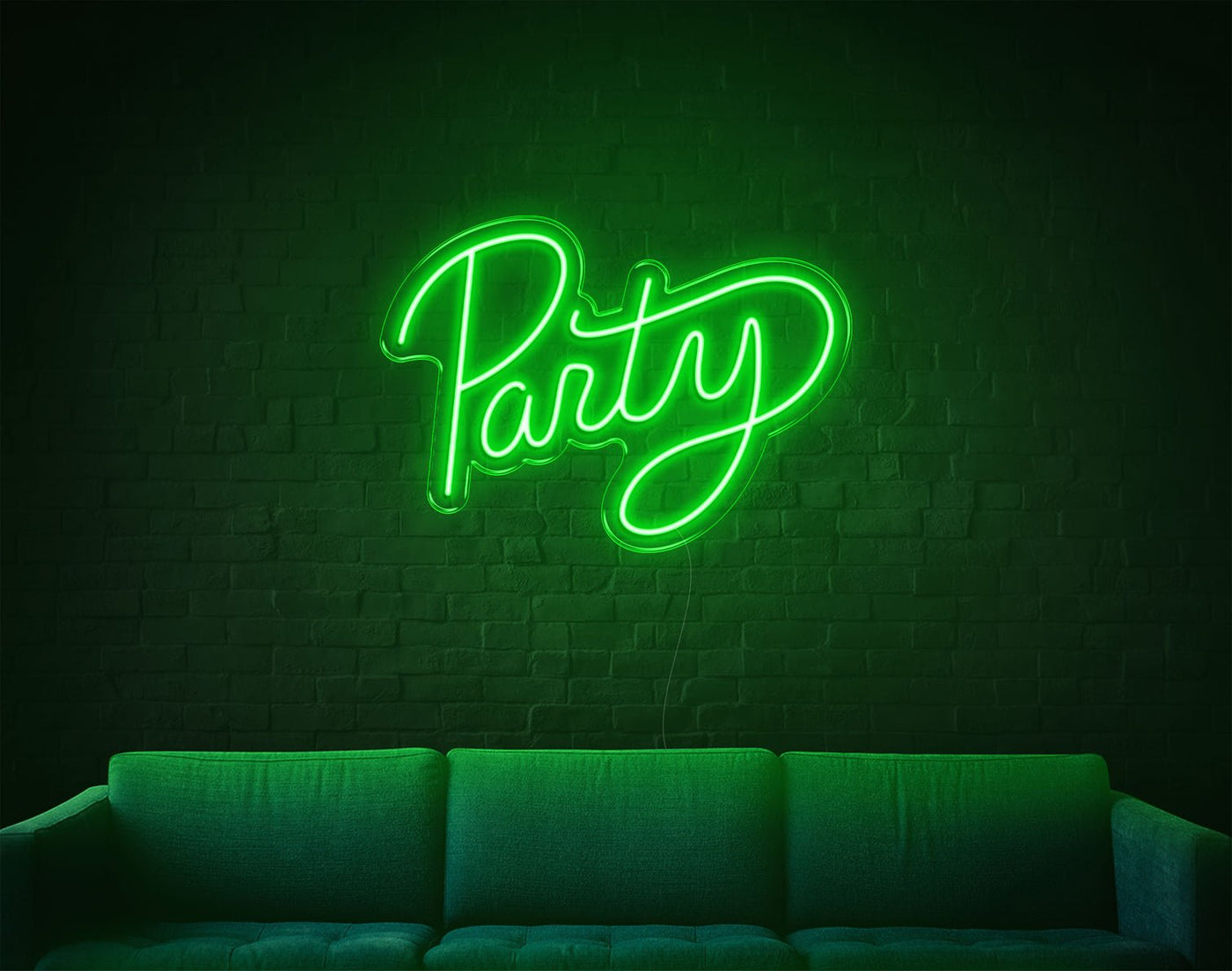 Party LED Neon Sign - 17inch x 24inchGreen