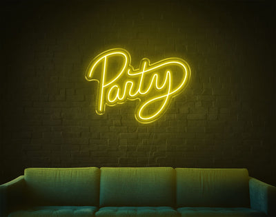 Party LED Neon Sign - 17inch x 24inchYellow