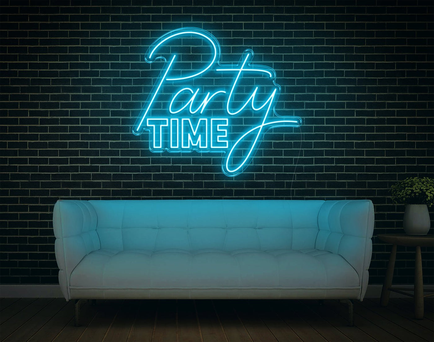 Party Time LED Neon Sign - 27inch x 31inchHot Pink