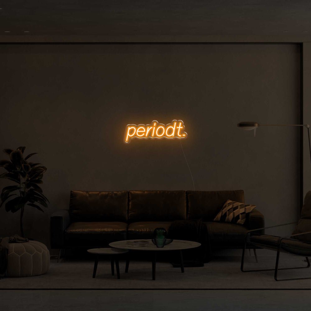Periodt. LED Neon Sign - 16inch x 7inchWhite