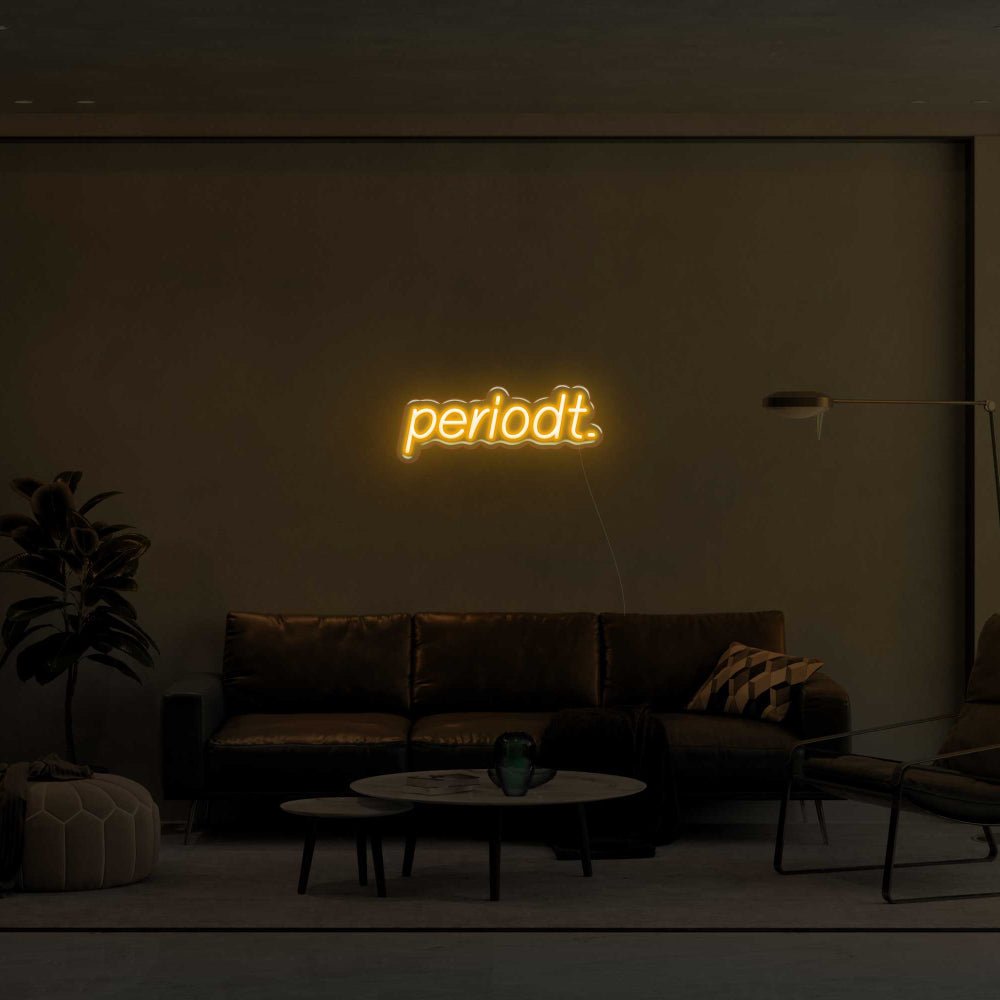 Periodt. LED Neon Sign - 16inch x 7inchGold